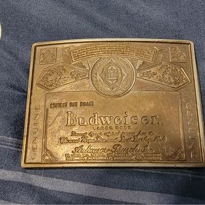 Budweiser belt buckle